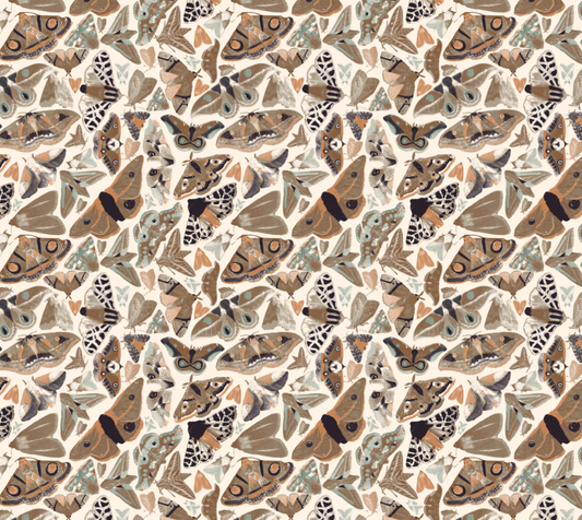 Moths Modern Neutral Pebble Vegan Leather