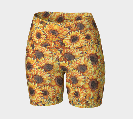 Sunflower Yoga Shorts