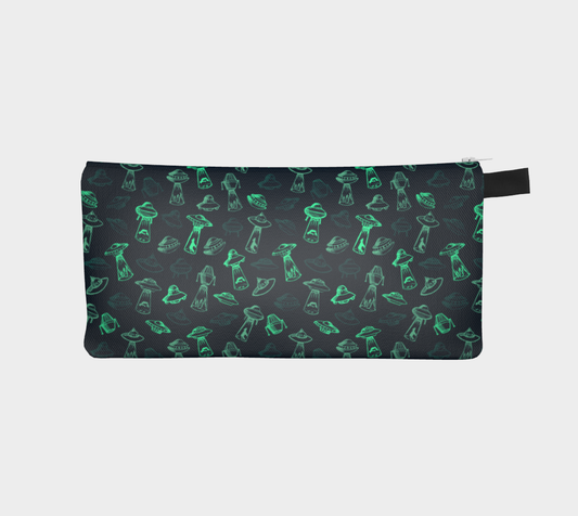 "Get in We're Going Shopping" green pencil case