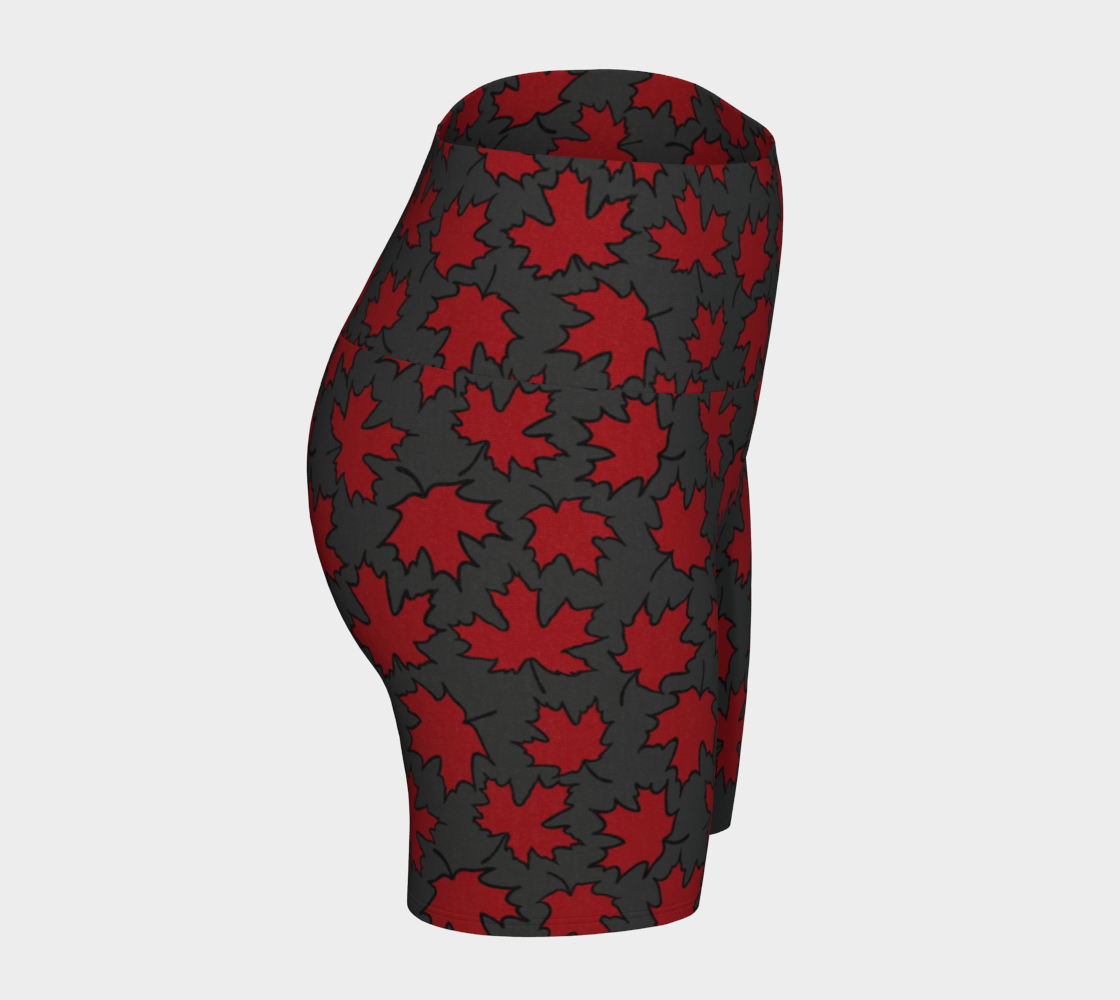 Maple Leaf Yoga Shorts