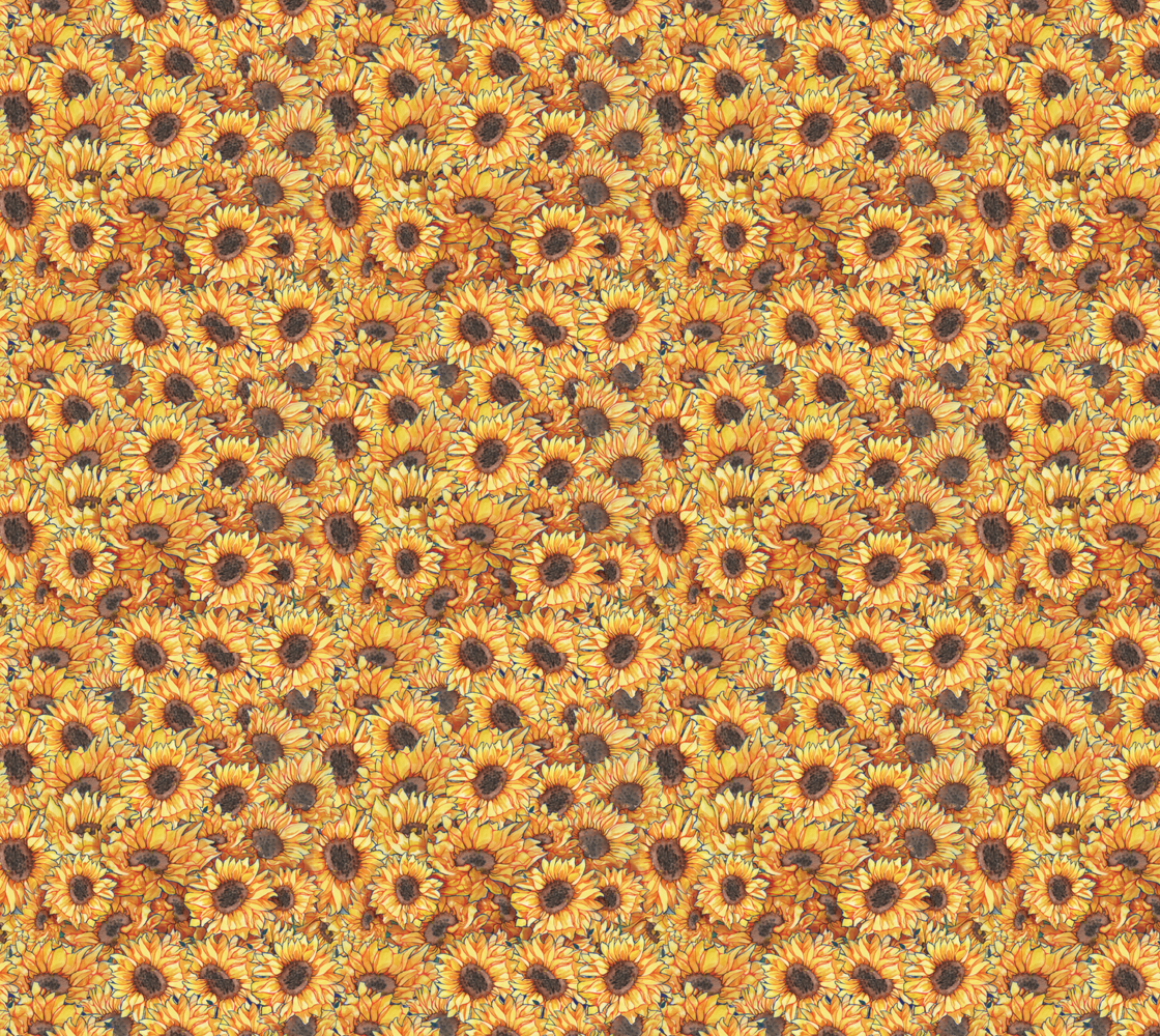 Sunflower Poly Chiffon Fabric