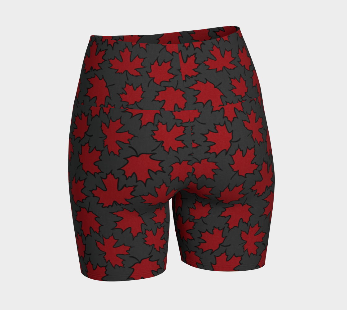 Maple Leaf Yoga Shorts