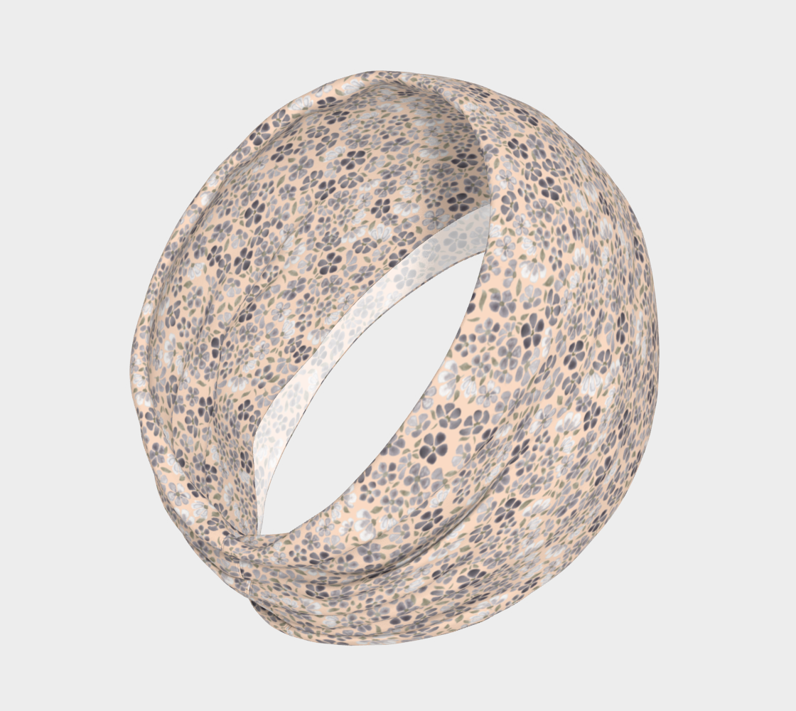 Lilac and Peach Headband